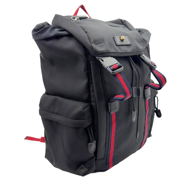 Gucci Techpack Techno Canvas Backpack Black 429037 - Picture 4 of 16